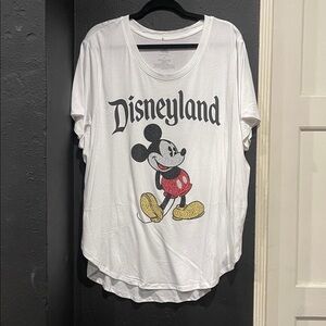 Disney White and Black Disneyland Tee